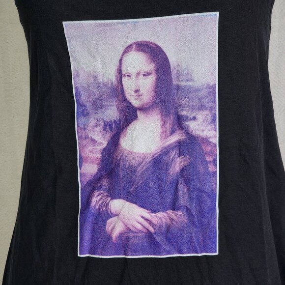 Port and Company Ring Spun Fan Favorite Black Mona Lisa Tank Top Size Small - Picture 7 of 16